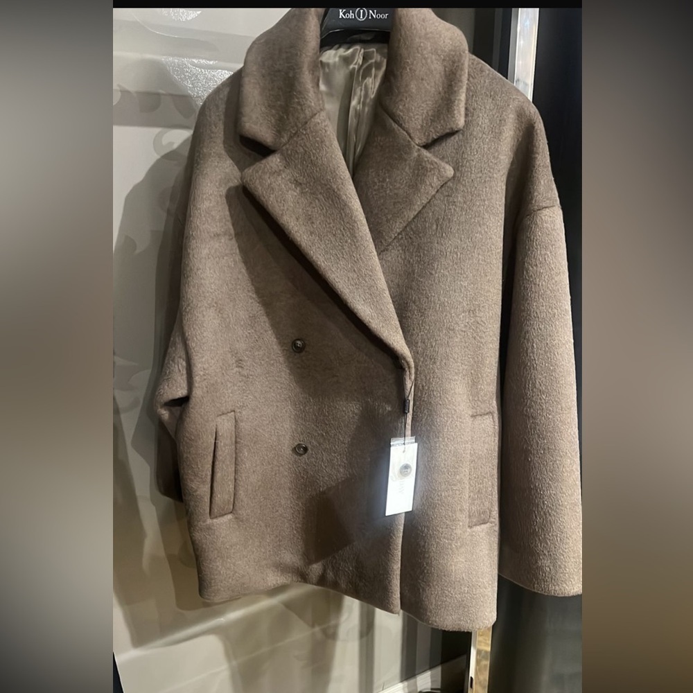 NWT 2nd Day calisa brushed wool brown Coat - Picture 6 of 8